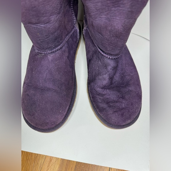 * SOLD ON EBAY *Ugg Mini Bailey Bow II Women Ankle Boots Suede Violet Bloom US 6 - Picture 6 of 13